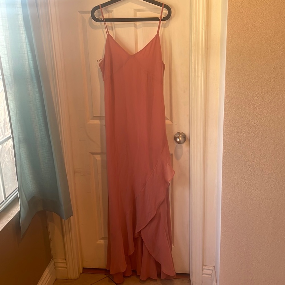XL NWOT Peach LuLus gown